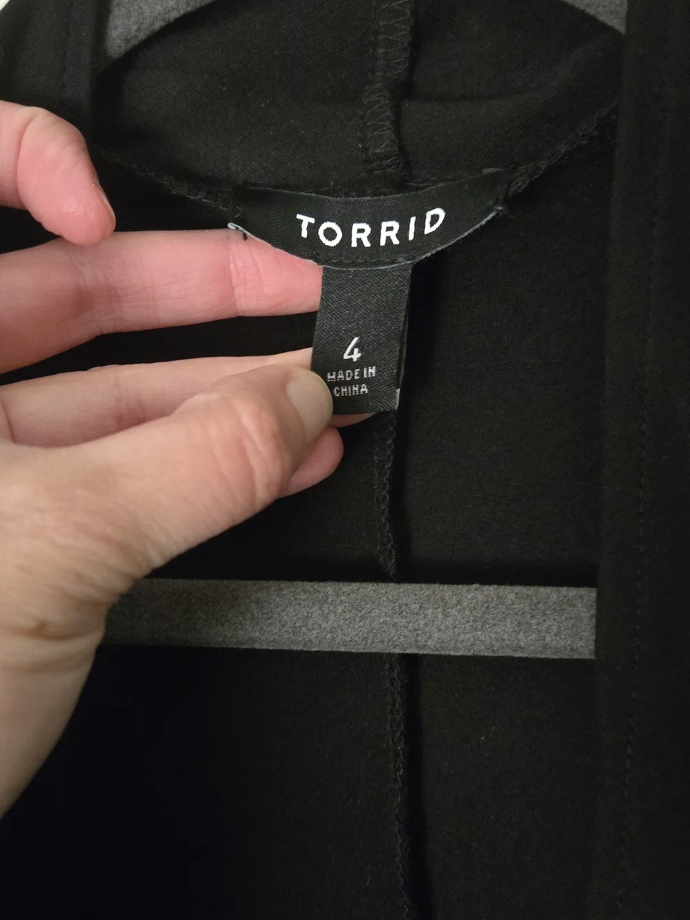 torrid Black Open-Front Draped Cardigan